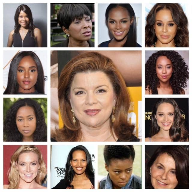 Center: Katheryn Cryer. Top Row: Veronica Harrington, Hanna Young, Candace Young, Erica. Second Row: Melissa Wilson, Gia. Third Row: Laura, Amanda Cryer. Fourth Row: Maggie Day, Jennifer Sallison, La'Quita Maxwell, Celine Gonzales.