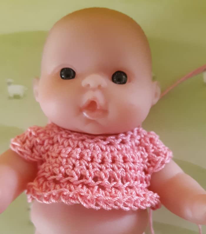 Free & Easy Crochet Thread Dress Pattern for 5-Inch Dolls (Lots to Love ...