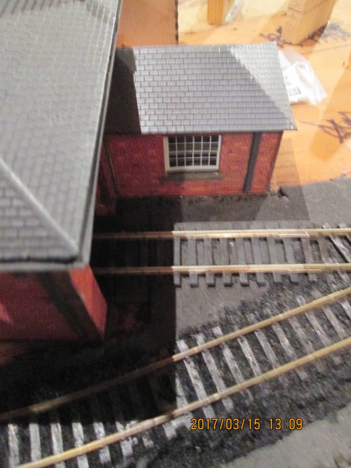 The goods office and doorway where a Pooley goods wagon/van weighbridge should be added in due course