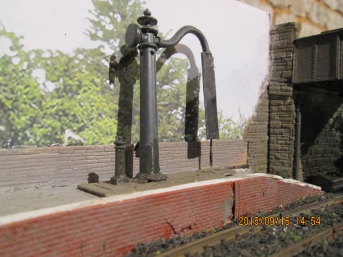 It's that Mike's Models water crane on the platform end near the occupation bridge. Steam isn't altogether a thing of the past!