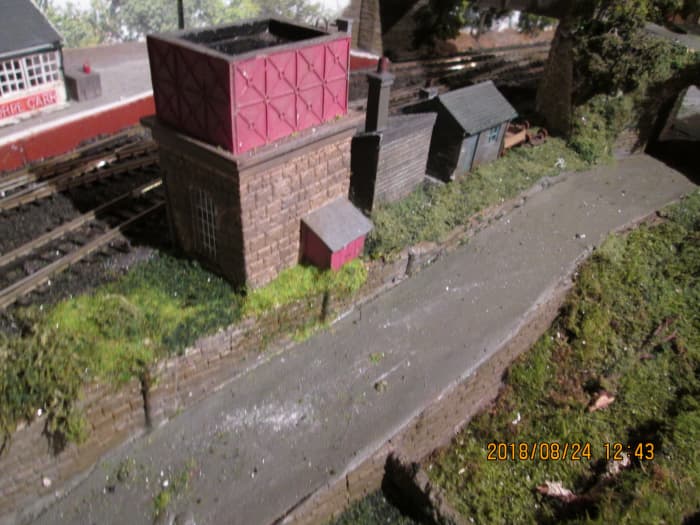 Here's that water tower again (Hornby 'Skaledale' range) rescued from 'Thoraldby' Several Mikes Models NER water cranes will find their way onto the 'Ainthorpe Junction' layout, one will be fixed on the platform near the occupation bridge