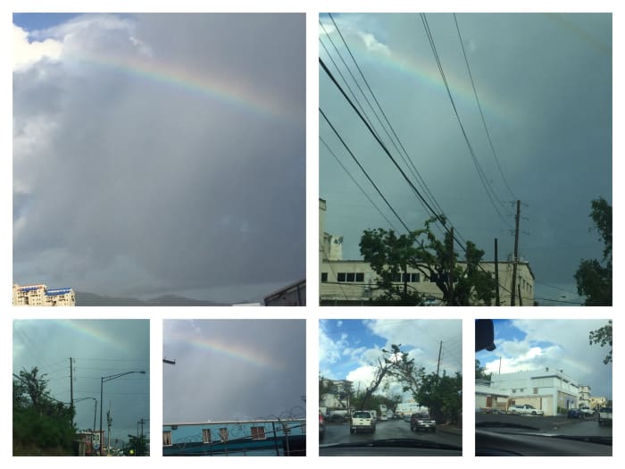 Caption of this rainbow on October 27, 2017 on the Ulla Mulla road head up Banco, going east. Fantastic!