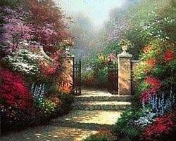 Customers can own their own proofs of the Kinkade Garden Gate. What a beautiful gift as a reminder of God's Heaven.