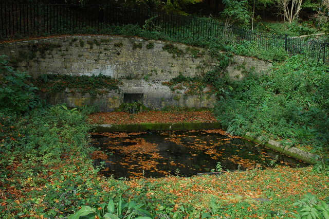 Fair Rosamund's Well. All that remains of the old palace of Woodstock which was torn down in 1704 to make way for the building of Blenheim Palace.