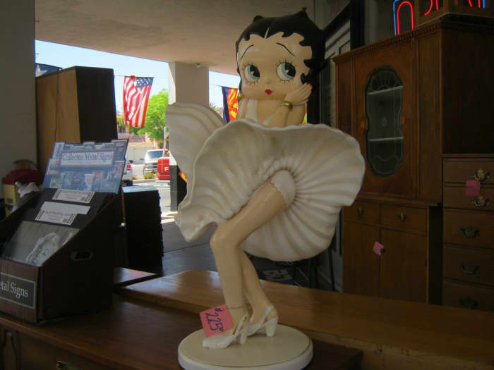 A Betty Boop figure at an Antique shop in Boulder City. A great find for fans of "Betty Boop."