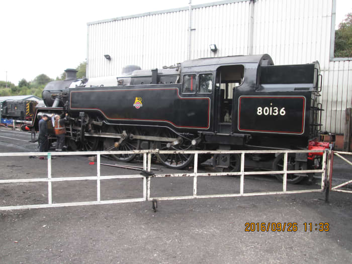 80136, one of the new 'fillies' in the 'stable, sister loco to the NYMR's BR Standard Class 4MT 2-6-4 T 80135. These engines were built at Brighton works in the mid-1950s. Some were allocated to the North East, all in black mixed traffic livery.'