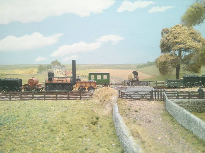 A section of the S&DR model railway at the back of the museum - the model 'reaches' from Shildon Colliery in the west to Stockton Quayside in the east