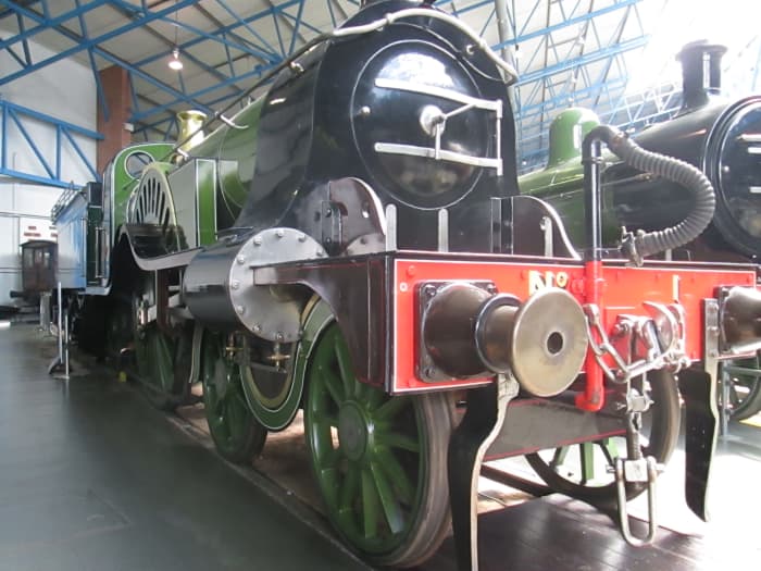 Patrick Stirling-designed single driver (4-2-2) express locomotive for the Great Northern Railway. Adequate for when carriages were short four-wheelers, hopeless for heavier traffic. A short-sighted - if handsome - investment in capital equipment