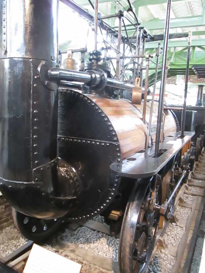 Star attraction at 'Head of Steam', Darlington, the Grand-daddy of them all, S&DR 'Locomotion' hauled the inauguration train on 25th September, 1825