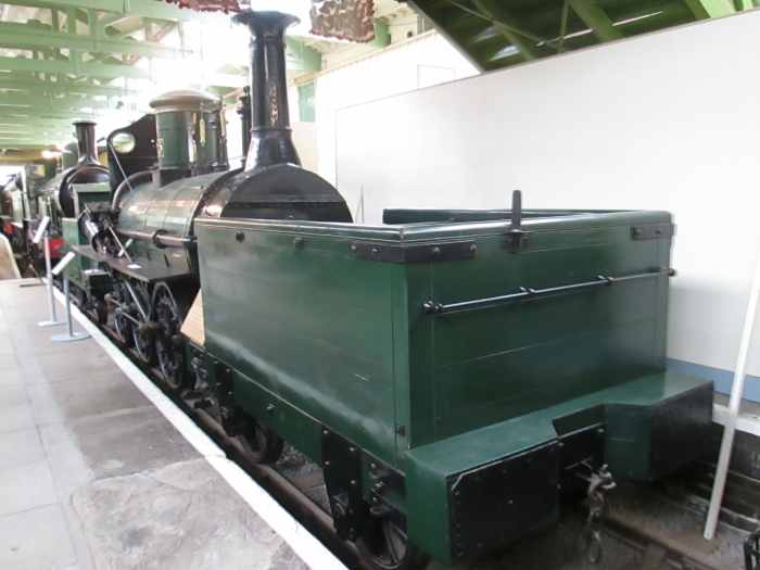 Later S&DR locomotive 'Derwent' stands in front of NER Tennant Class 1463. This engine graced a plinth at nearby Bank Top Station with 'Locomotion' close by at the end of the south-facing bay platforms