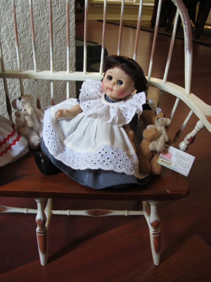 Ginny Dolls have been beloved collectors' items for decades. This little charmer's outfit has exquisite detailing.
