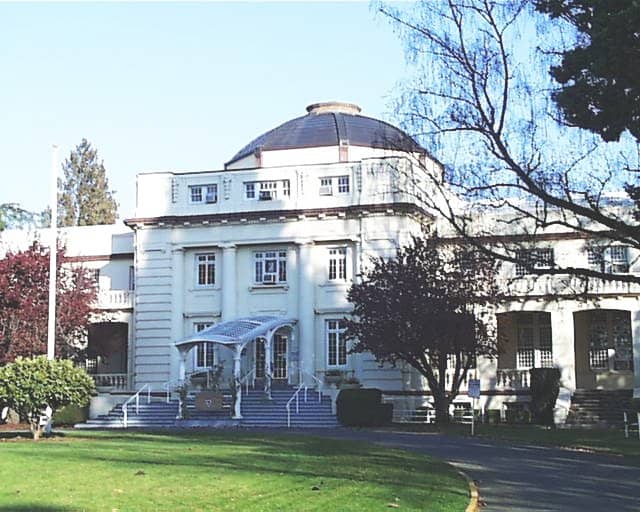 The 1912 "Dome Building" on the grounds of the Oregon State Hospital, now used as the headquarters for the Oregon Department of Corrections. "One Flew Over the Cuckoo's Nest" was filmed here as well as in the infamous main "J Building" of the Oregon