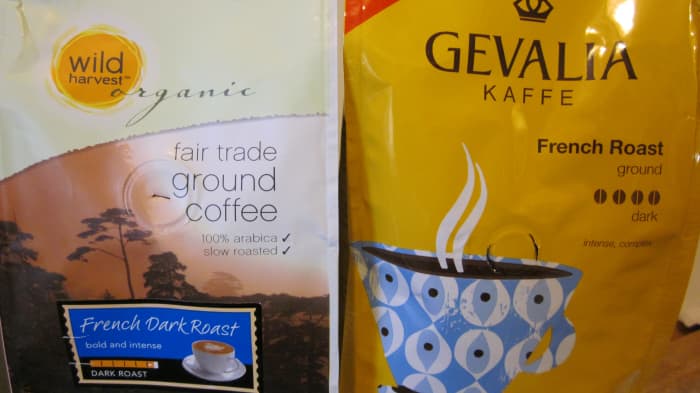 Shoppers Food Warehouse organic coffee sale price is $4.99 while Gevalia grounds retail price is $9.99.