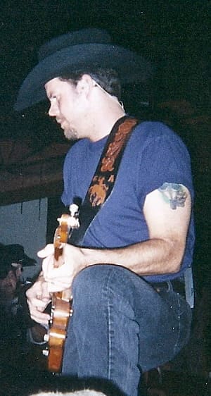 Gary Allan, a country music artist from Bakersfield, California, who is a bit intense, at Cowboys in Kennesaw, GA. I was so close! hehehe