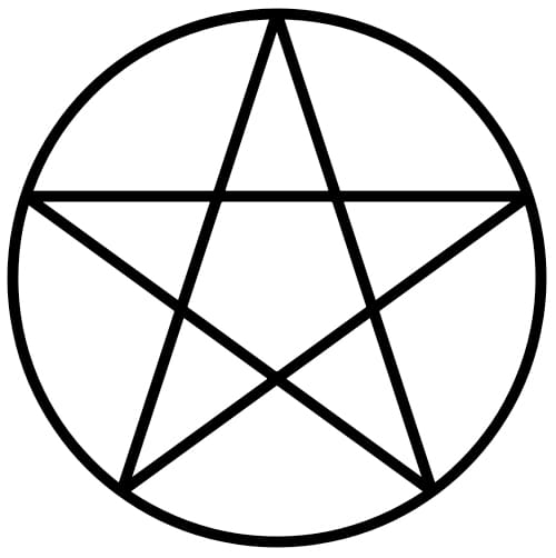 The pentacle can be used to represent the four elements of earth, air, fire and water. The fifth point signifies the element of spirit.