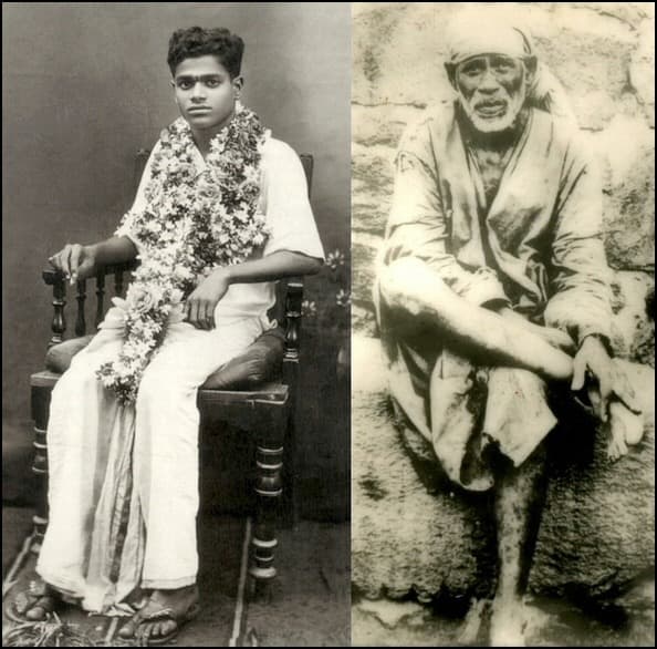 Sri Sathya Sai Baba (beginning days) and Sri Shirdi Sai Baba (final days) - many have experienced the unity of the two Babas.