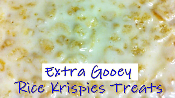 Gooey and delicious, it's hard to eat just one of these extra gooey rice krispies treats. Enjoy this step-by-step recipe with pictures.