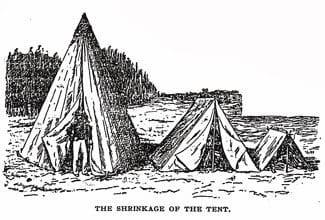 Progression - or perhaps Regression - in shelters: from the Sibley Tent, to the Wedge Tent, to the Shelter (Dog) Tent