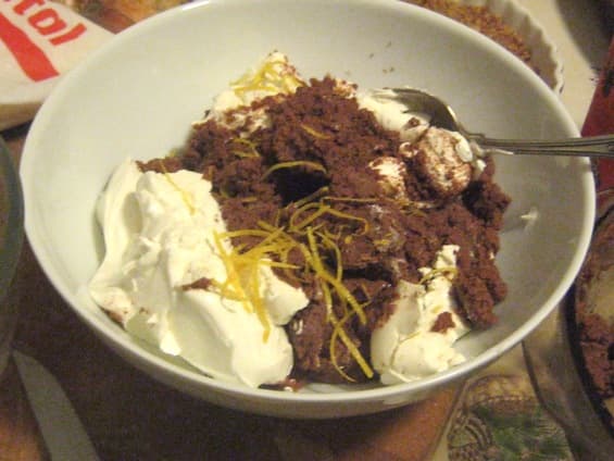 Put the meldar pulp, cream cheese, sugar, lemon zest, lemon juice and vanilla essence into a large mixing bowl, then add the beaten egg and flour