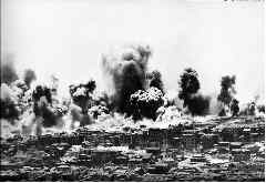 Chongqing, the temporary wartime capital of China was subjected to heavy bombing between 1938 and 1941, costing over 12,000 lives.