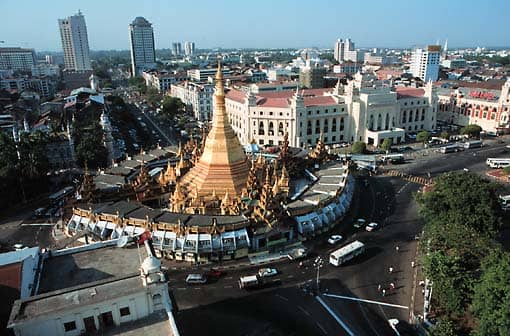 Rangoon (formerly known as Yangon), Myanmar's largest city and former capital