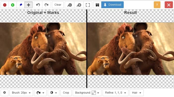 Visit the clipping magic website and upload a desired photo from which you wish to remove the image background