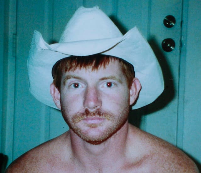 This is how Mr. Thomas, a schizophrenic homeless man looked before he was beaten.