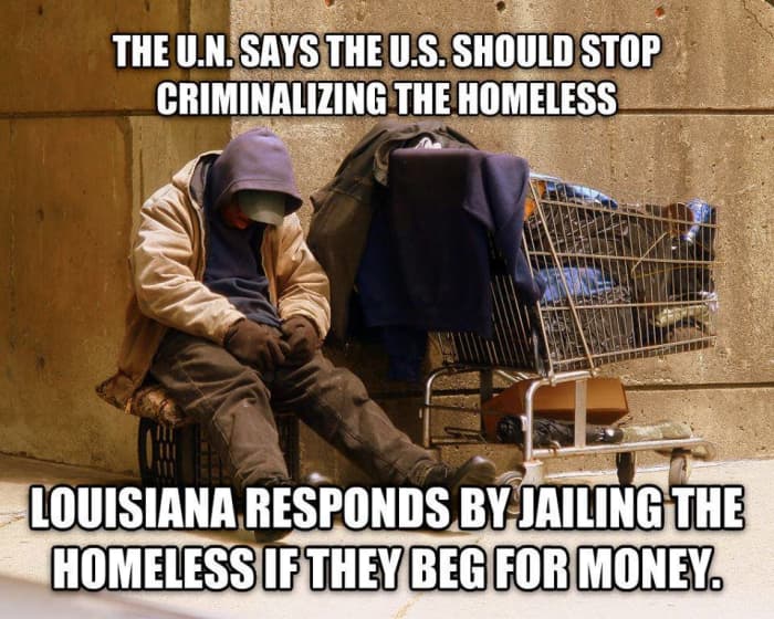 More and more cities are passing laws against being homeless. If a homeless person doesn't have the good sense to just die, they will be put in jail for their horrendous crime of being poor. Is there even a vague chance YOU, could end up homeless?