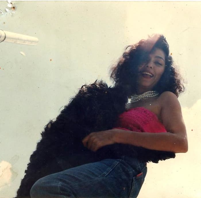 With My Favourite Dog Rasputin Who Died From A Heart Attack At Age 14. He Was Jigsaw's Brother, Bismarcki's Father.