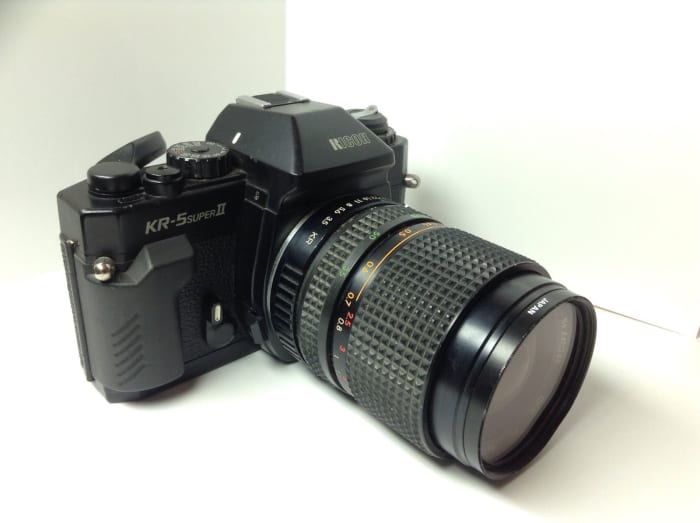 Ricoh KR-5 SUPER II film camera is intended for those who desire full manual operation to experience pure SLR photography.