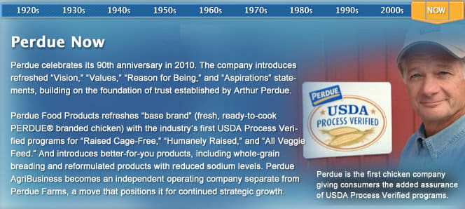 Vaguely worded, Perdue's claim of "USDA Process Verified" left a lot to the imagination.