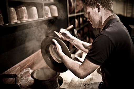 The picture shows a craftsman carrying out his own sectional operation.