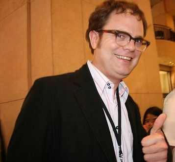 Rainn Wilson plays Dwight Schrute on The Office.