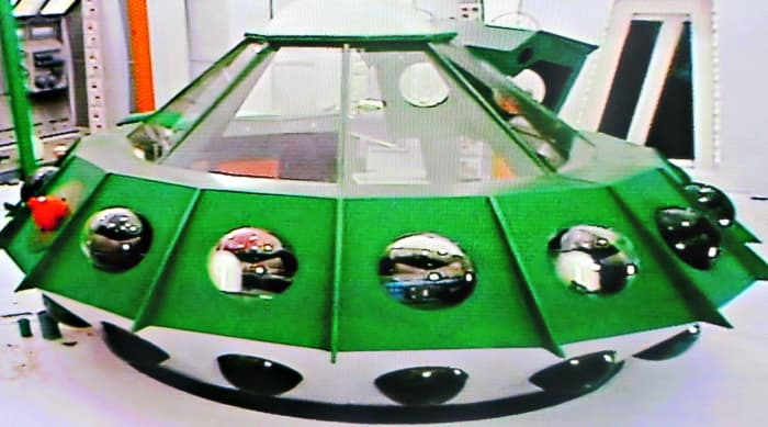 Oro's Flying Saucer Used in "The Alien Oro" and "Return of Oro," both of which guest-starred Walter Koenig as Ora.