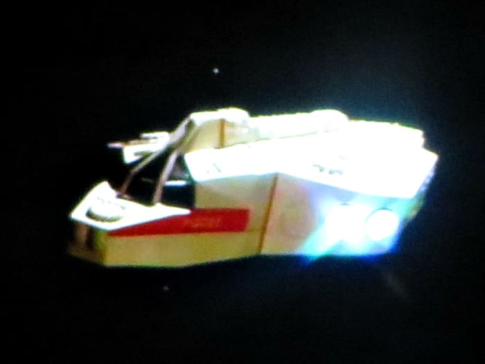 The Pisces spacecraft in "The Starlost" episode number four. The shuttle, Pisces 777, was actually about four and a haft feet long.