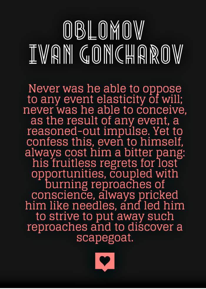 "Never was he able to oppose to any event elasticity of will; never was he able to conceive, as the result of any event, a reasoned-out impulse."