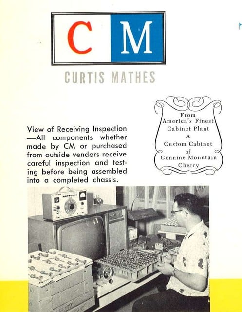 The very best in television picture, the new high fidelity television sound is all in the Curtis Mathes Kingston Models K1523