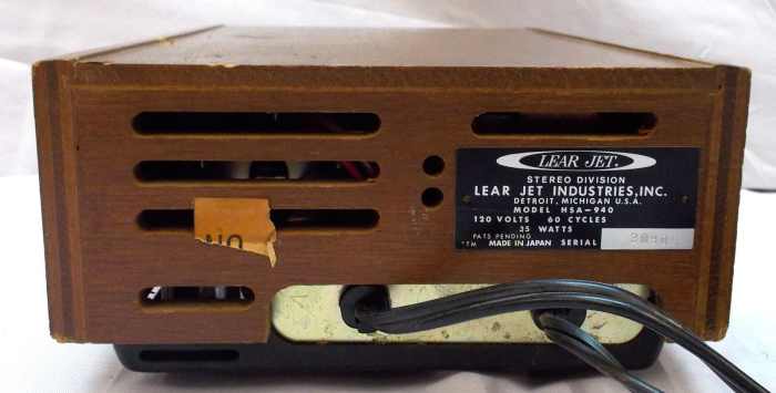 Discover for yourself the conveniences and musical perfection of Lear Jet tapes, decks and radios, the modern way to enjoy recorded entertainment.