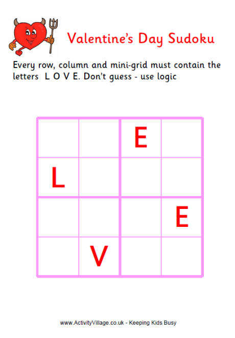 Free Valentine Printable Games For Kids - HubPages