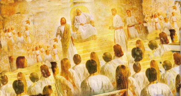 Religions are usually different from one enother expecially if we talk about the spiritual side of it. This photo here could easily apply to a Roman Catholic believer, as there are descriptions in that religion that describe paradise as seen here.