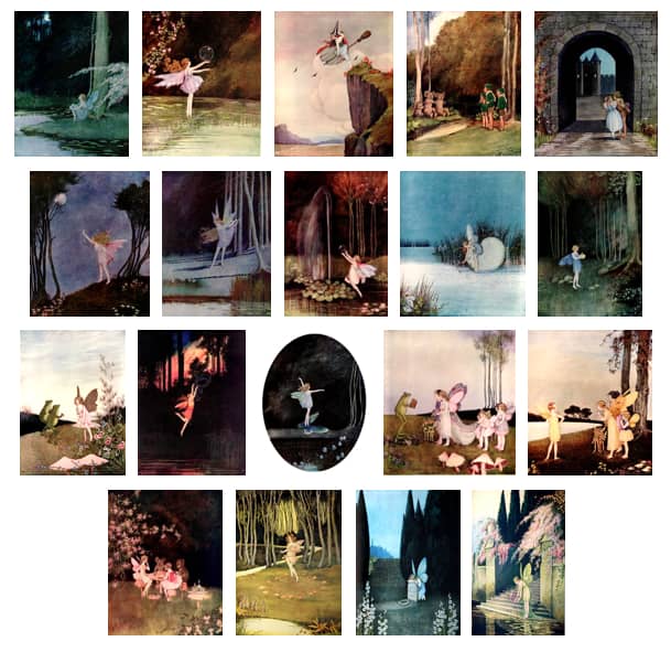 Here we show each of the full-color designs by Ida Rentoul Outhwaite published in "Fairyland" (1926).