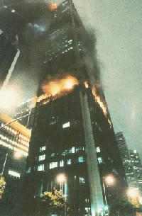 This is the L.A. First Interstate Bank Building Fire, that consumed four floors and yet remained entirely intact.