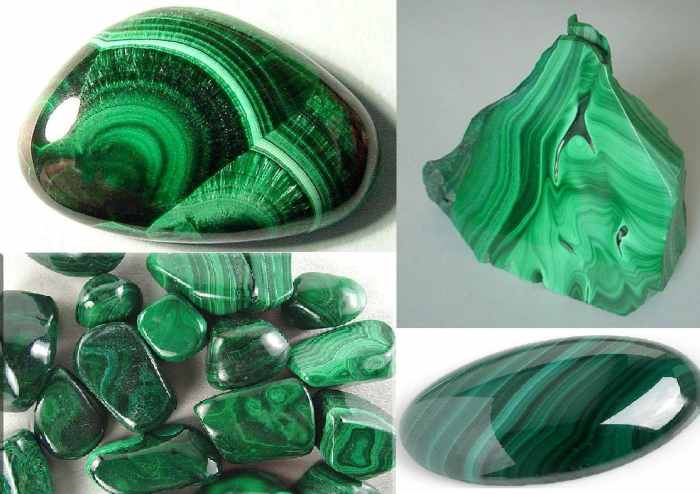 Raw Malachite, beautiful deep green color.