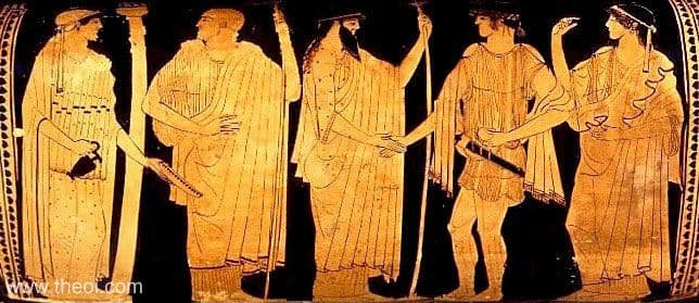 Ware: Attic Red Figure Shape: Column krater Painter: Attributed to the Harrow Painter Date: ca 480 - 470 BC Period: Late Archaic Museum Collection: Harvard University Art Museums, Cambridge, Massachusetts, USA