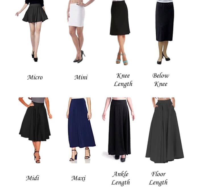 Different Skirt Lengths