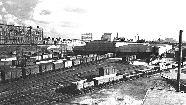 Huskisson Goods Station, Hull in the 1960s, still well occupied but looking at closure in the near future.