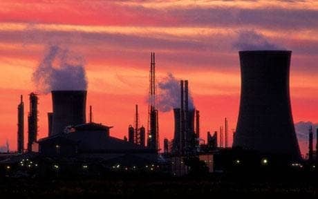 Middlesbrough's works skyline at dusk. Through slump and surge, Teesside has seen its fair share since iron works were first opened by Henry Bolckow and John Vaughan on the south bank of the Tees in mid-19th Century, fuelled by local ironstone