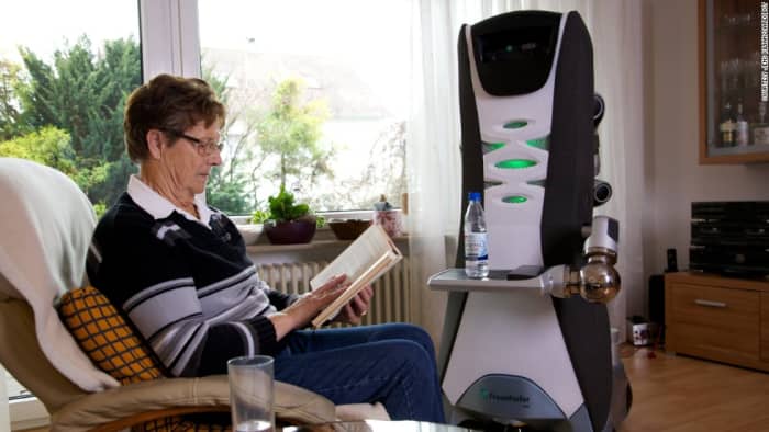 One of the more positive roles robots can play is by assisting the elderly with their daily routines.