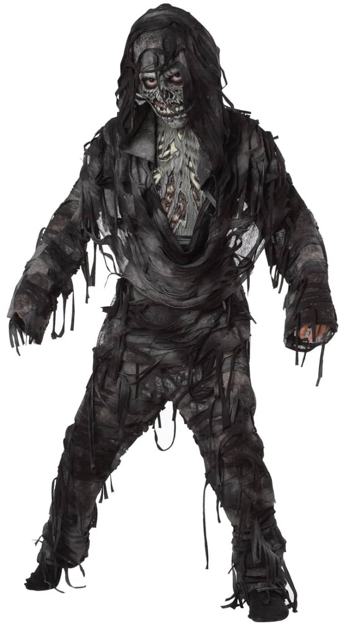 Scare the living daylights out of your neighbors with this frightening monster costume for Halloween.
