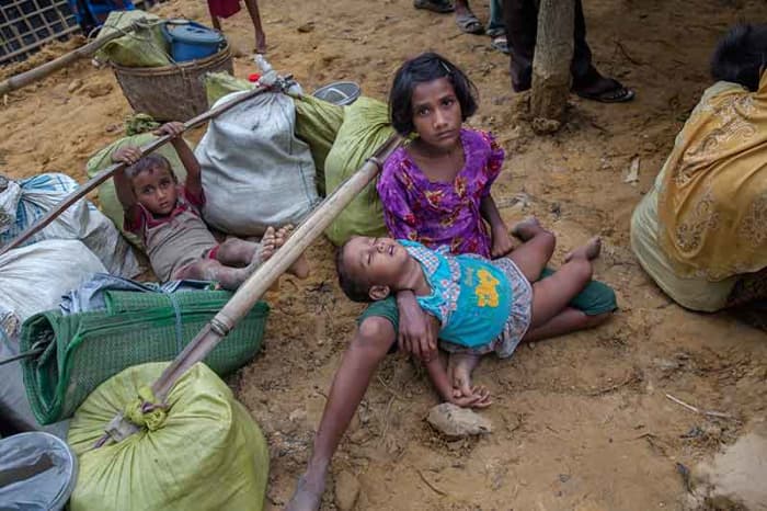 The Rohingya crisis in Myanmar drove hundreds of thousands of people, including children, out of their house and into the despair